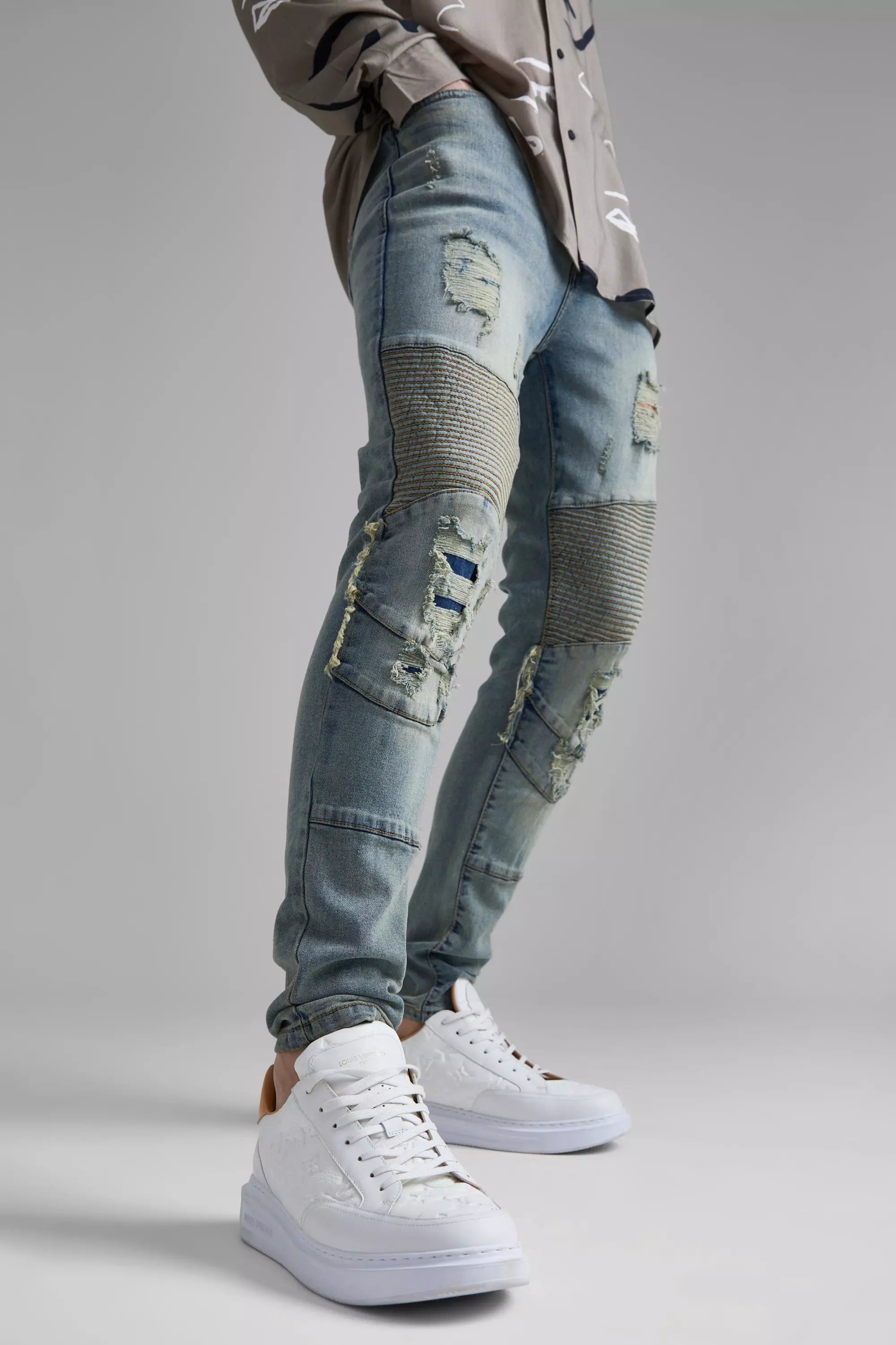 Represent hot sale biker denim